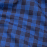 Kipra Persian Blue Check Cotton Button Down Shirt - John Ellies