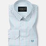 Cero Green Check Cotton Shirt - John Ellies