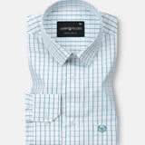 Cero Green Check Cotton Shirt - John Ellies
