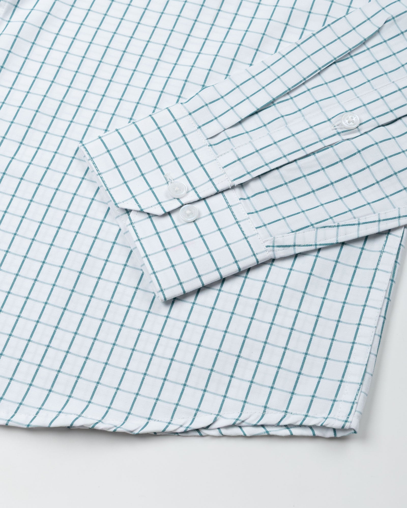 Cero Green Check Cotton Shirt - John Ellies