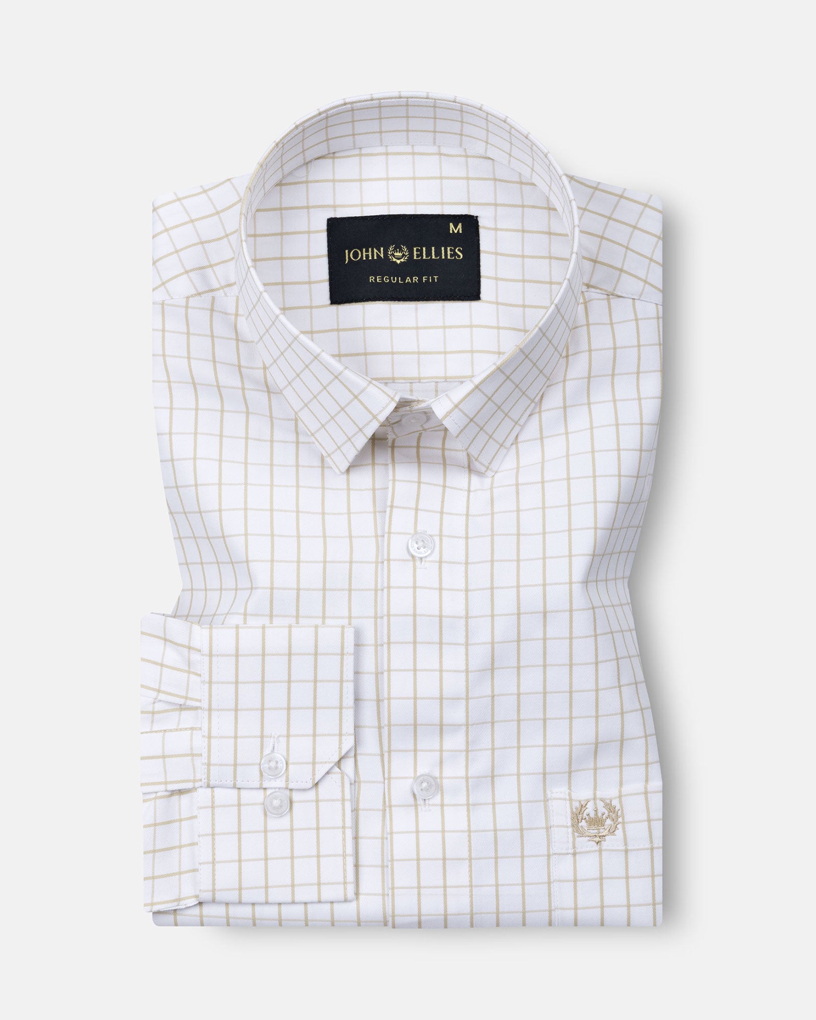 Cero Brown Check Cotton Shirt - John Ellies
