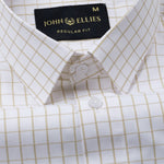 Cero Brown Check Cotton Shirt - John Ellies