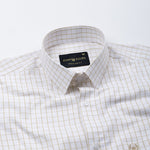 Cero Brown Check Cotton Shirt - John Ellies
