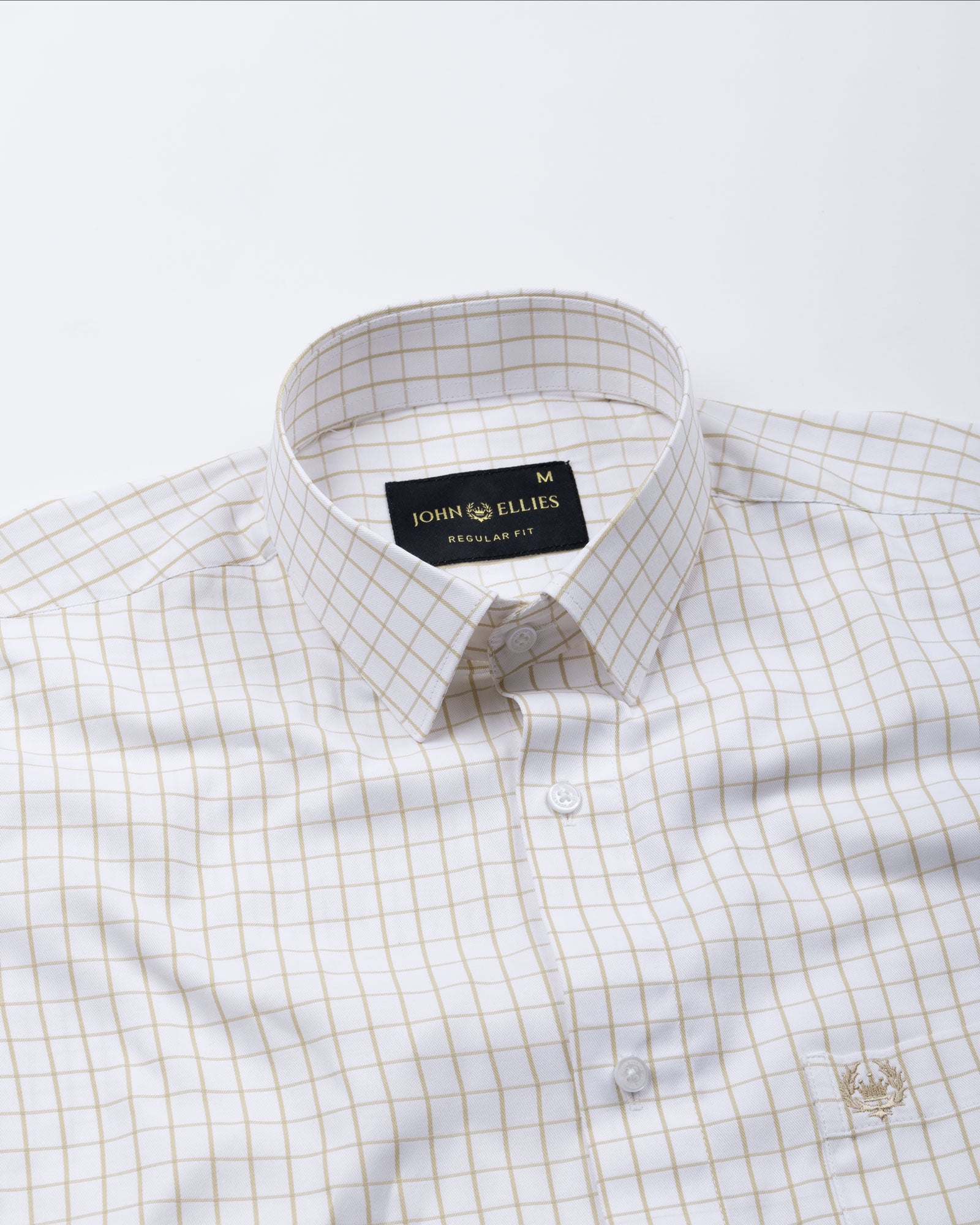 Cero Brown Check Cotton Shirt - John Ellies