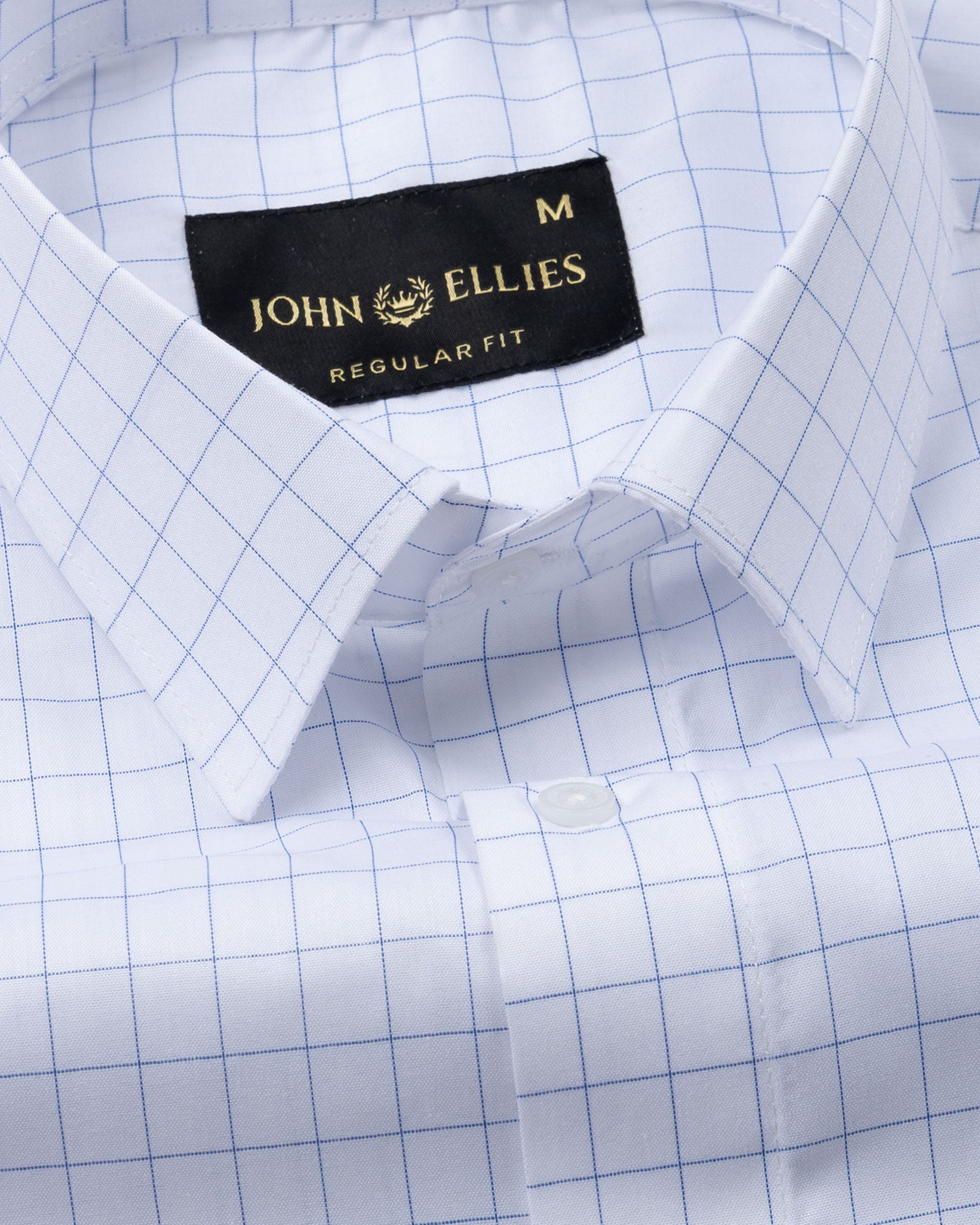 Cero Blue Check Cotton Shirt - John Ellies
