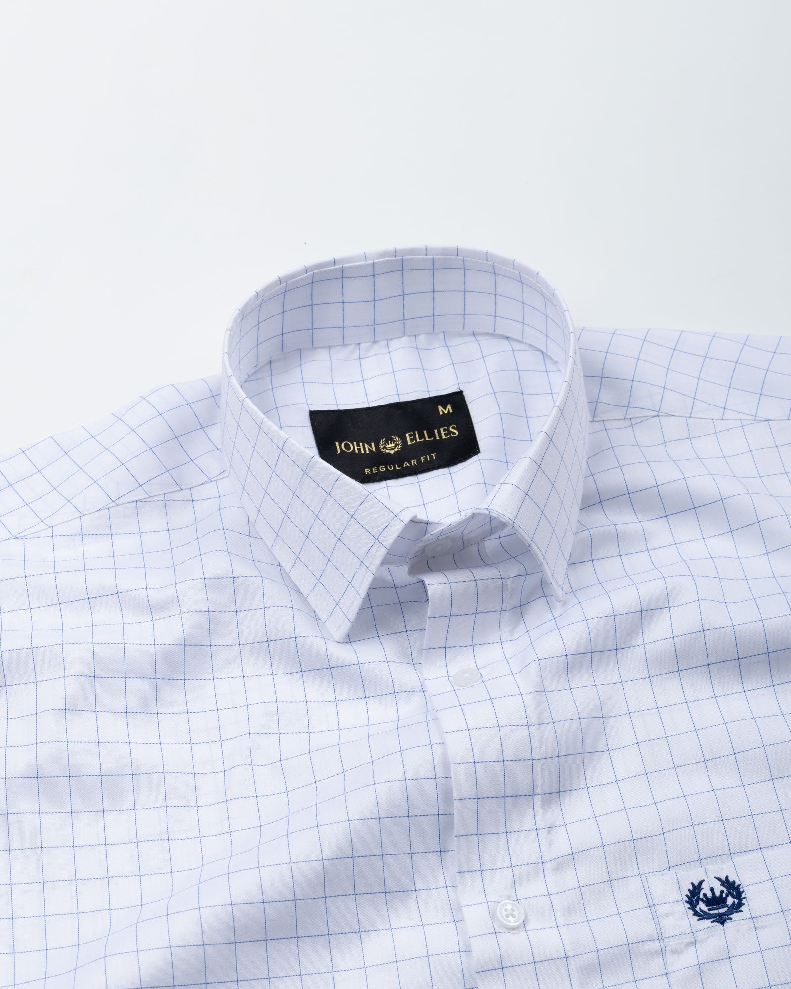 Cero Blue Check Cotton Shirt - John Ellies