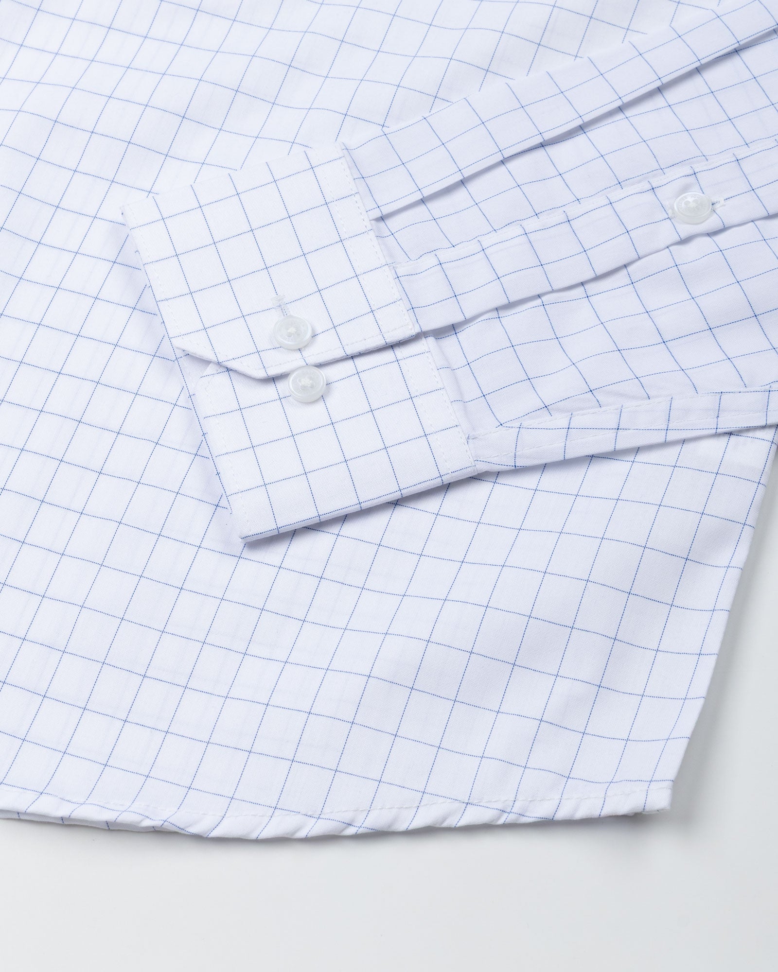 Cero Blue Check Cotton Shirt - John Ellies