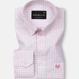 Blatz Pink Check Premium Cotton Shirt - John Ellies