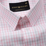 Blatz Pink Check Premium Cotton Shirt - John Ellies
