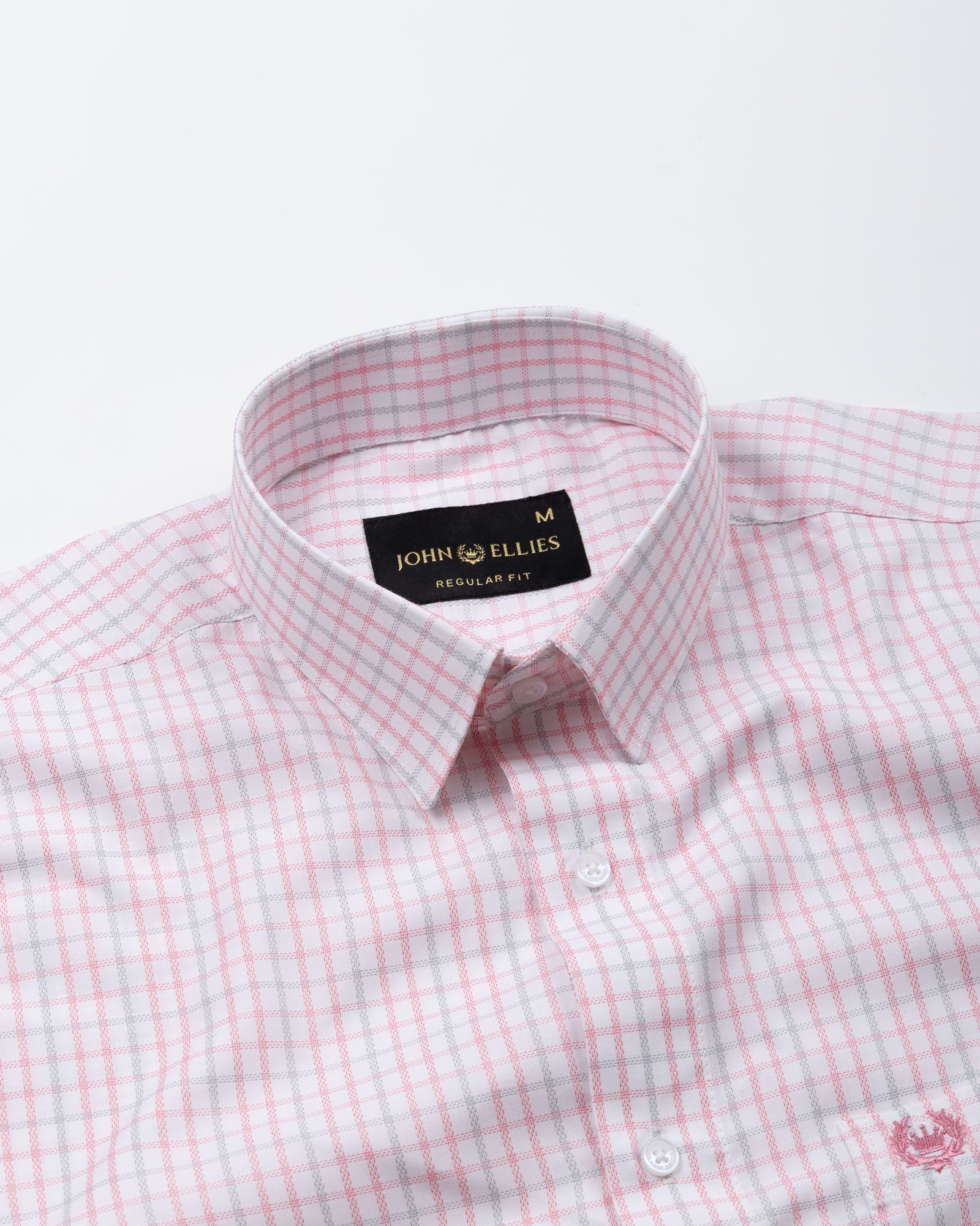 Blatz Pink Check Premium Cotton Shirt - John Ellies