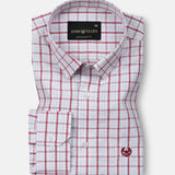 Riaot Red Check Cotton Shirt - John Ellies