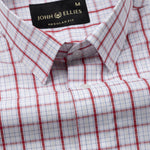 Riaot Red Check Cotton Shirt - John Ellies