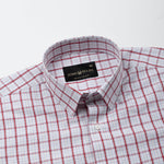 Riaot Red Check Cotton Shirt - John Ellies