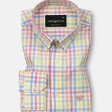 Wreck Multicolor Check Button Down Cotton Shirt - John Ellies