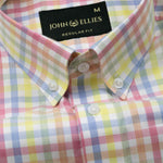 Wreck Multicolor Check Button Down Cotton Shirt - John Ellies