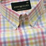 Wreck Multicolor Check Button Down Cotton Shirt - John Ellies
