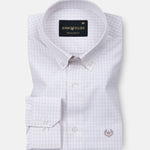 Wreck White Check Button Down Cotton Shirt - John Ellies