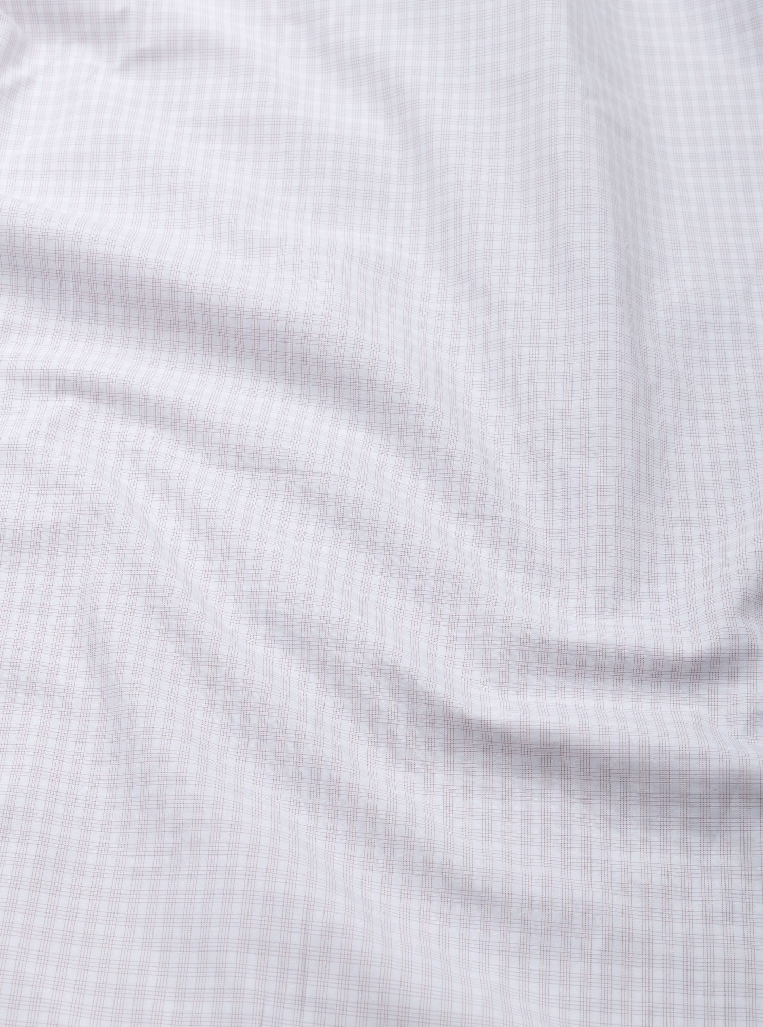 Wreck White Check Button Down Cotton Shirt - John Ellies