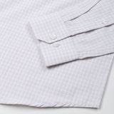 Wreck White Check Button Down Cotton Shirt - John Ellies