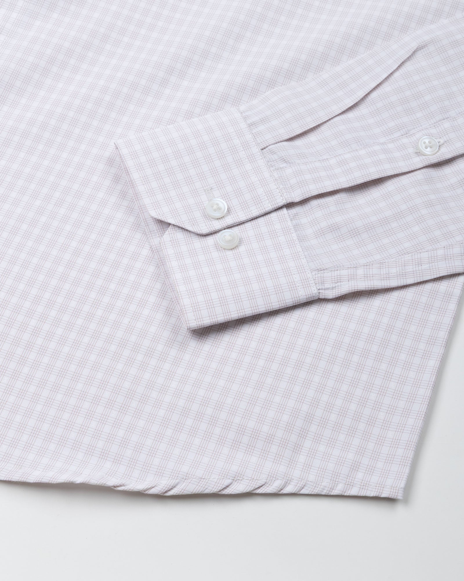 Wreck White Check Button Down Cotton Shirt - John Ellies