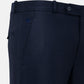 Mance Navy Blue Textured Formal Cotton Pant - John Ellies