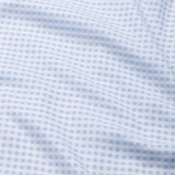 Wreck Powder Blue Check Button Down Cotton Shirt - John Ellies