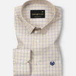 Blatz Brown Check Premium Cotton Shirt - John Ellies