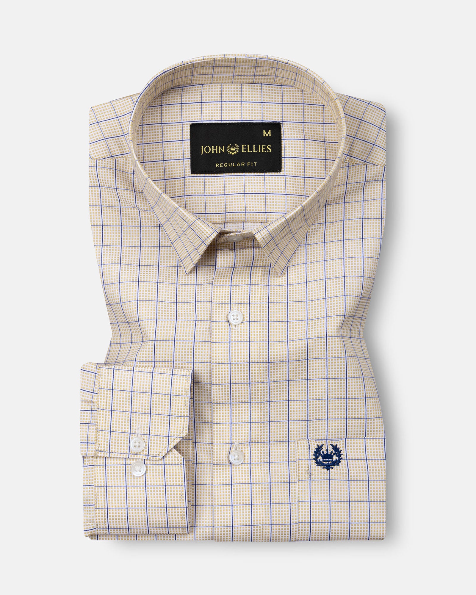 Blatz Brown Check Premium Cotton Shirt - John Ellies
