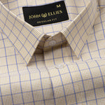 Blatz Brown Check Premium Cotton Shirt - John Ellies