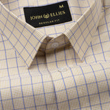 Blatz Brown Check Premium Cotton Shirt - John Ellies