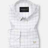 Blatz White Check Premium Cotton Shirt - John Ellies
