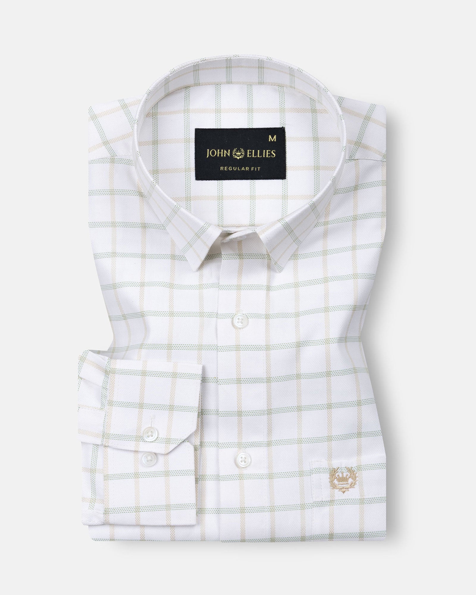 Blatz White Check Premium Cotton Shirt - John Ellies