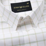 Blatz White Check Premium Cotton Shirt - John Ellies