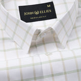 Blatz White Check Premium Cotton Shirt - John Ellies