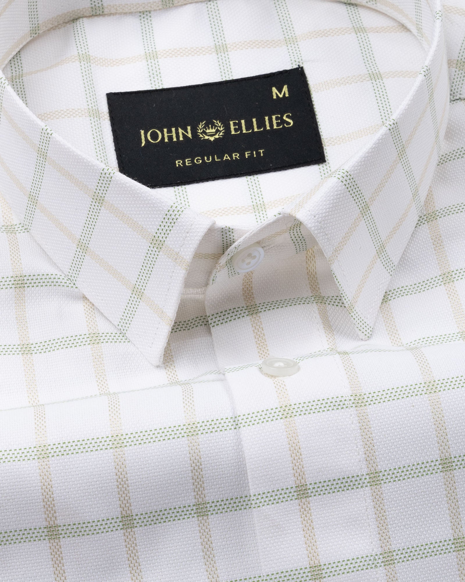 Blatz White Check Premium Cotton Shirt - John Ellies