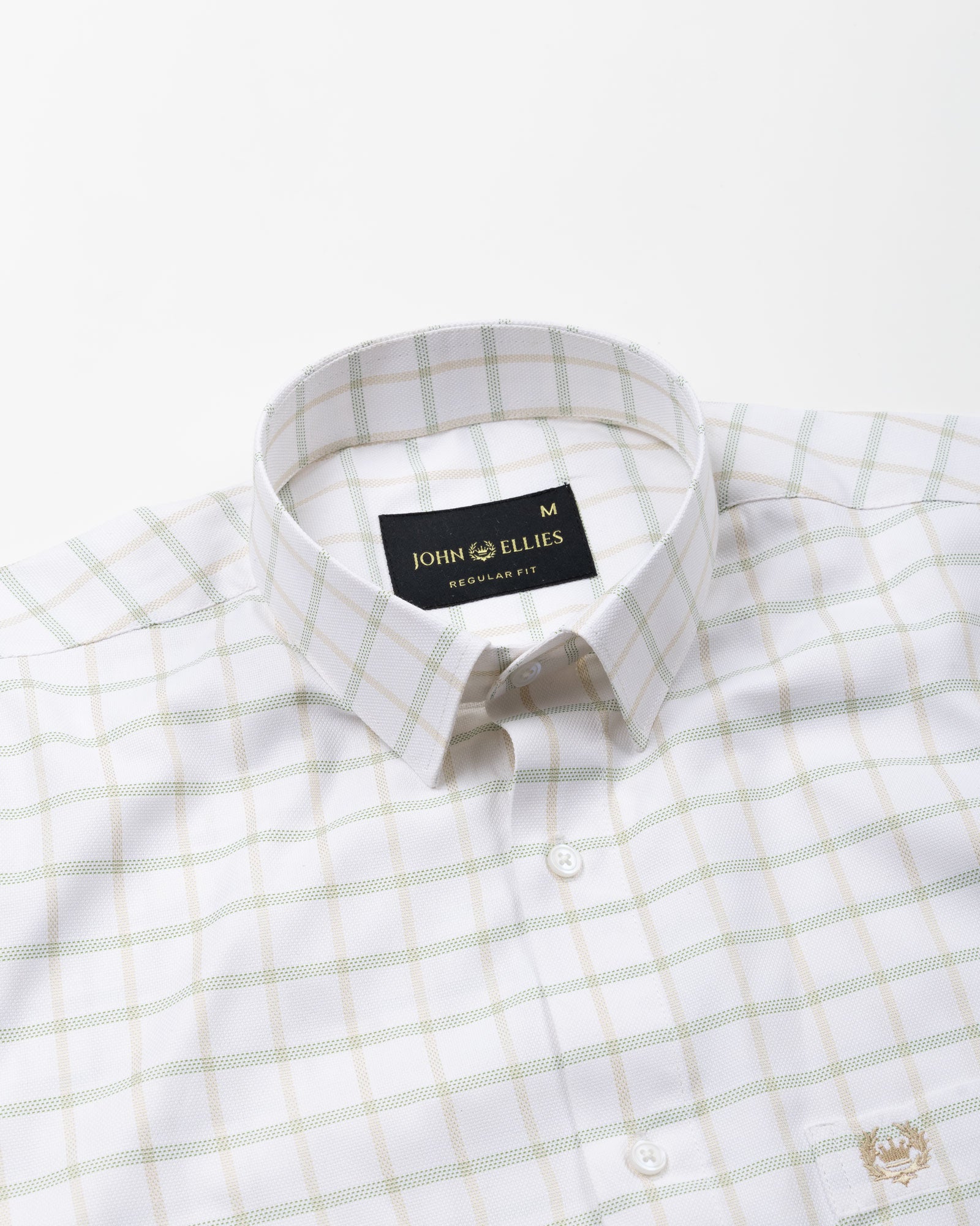 Blatz White Check Premium Cotton Shirt - John Ellies