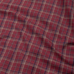 Riaot Maroon Check Cotton Shirt - John Ellies