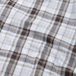 Riaot  Brown Check Linen Shirt - John Ellies