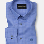 Sway Blue Check Cotton Shirt - John Ellies