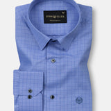 Sway Blue Check Cotton Shirt - John Ellies