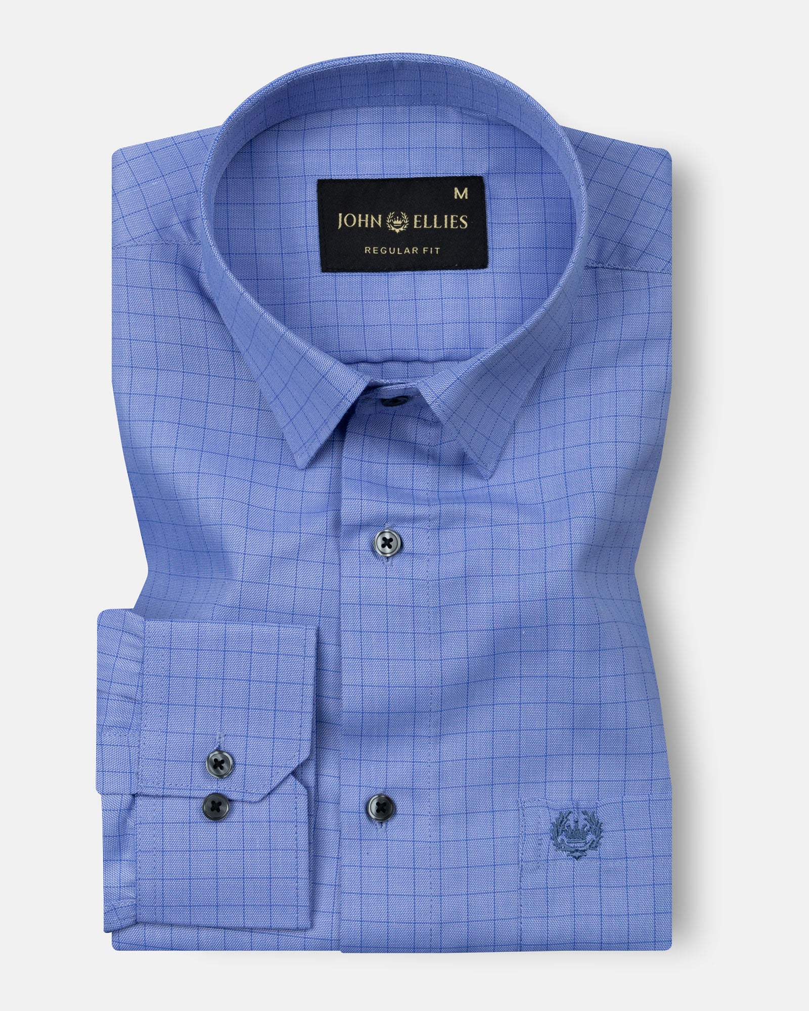 Sway Blue Check Cotton Shirt - John Ellies