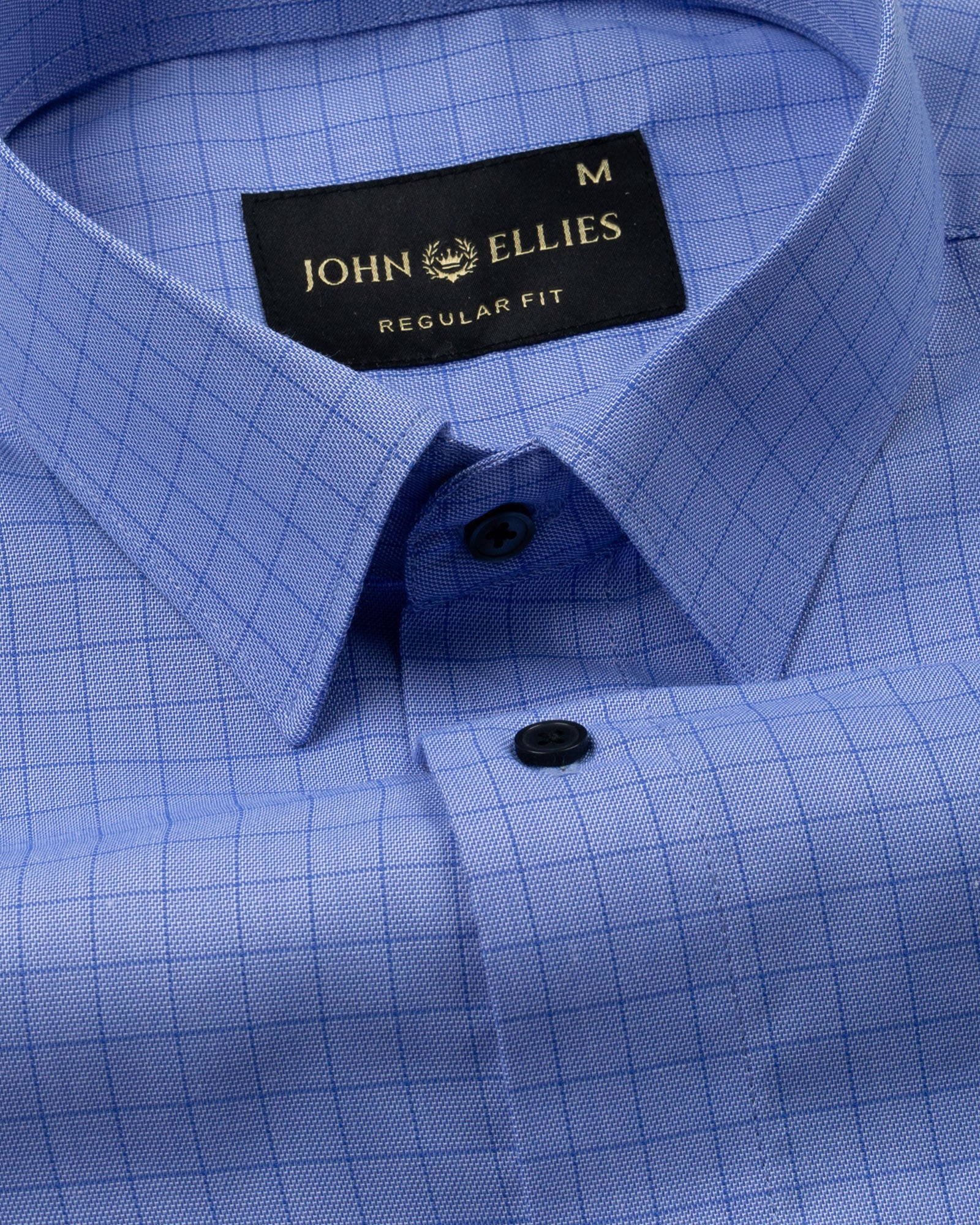 Sway Blue Check Cotton Shirt - John Ellies