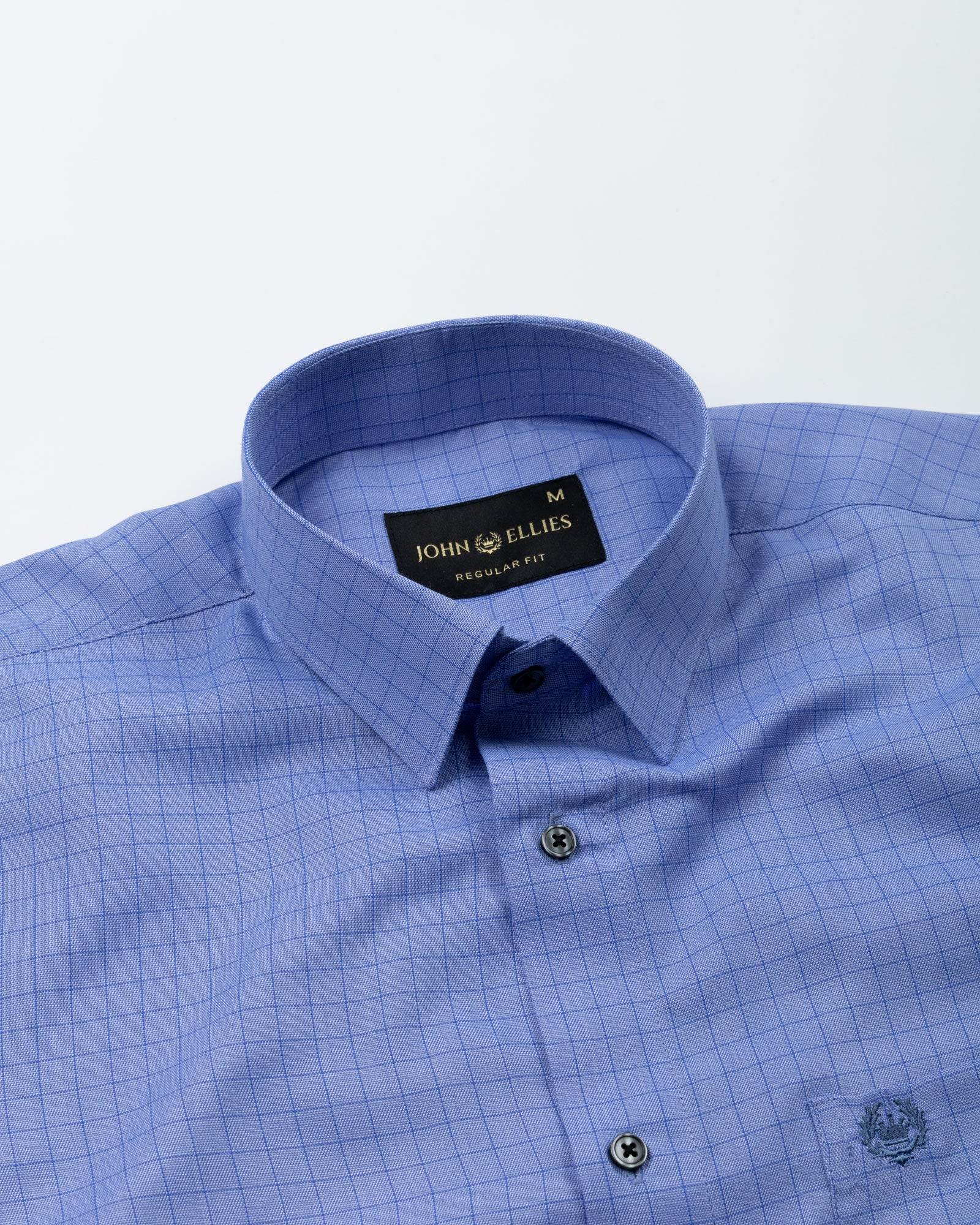 Sway Blue Check Cotton Shirt - John Ellies