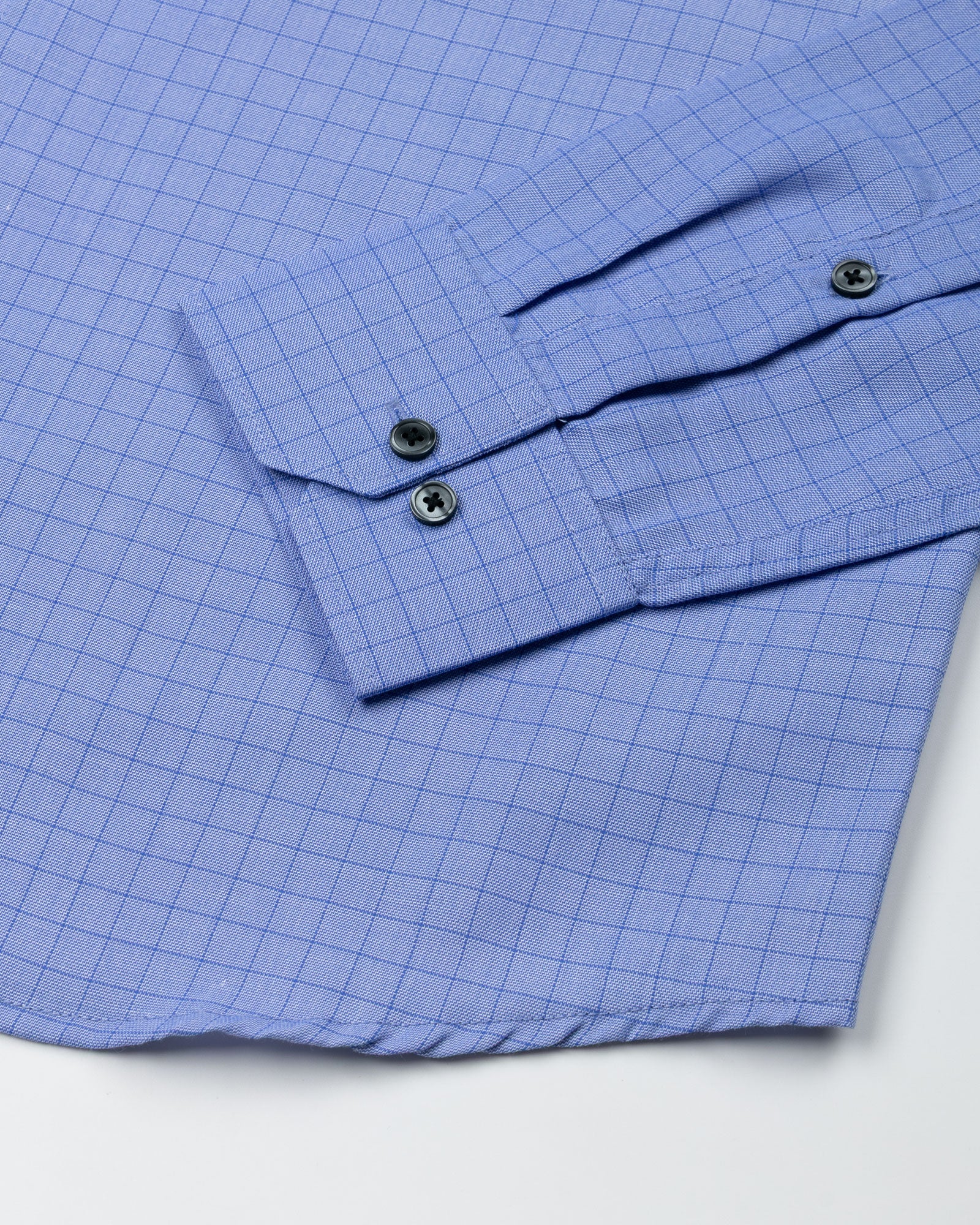 Sway Blue Check Cotton Shirt - John Ellies