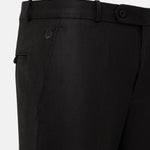Mance Coffee Textured Formal Cotton Pant - John Ellies