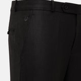 Mance Coffee Textured Formal Cotton Pant - John Ellies