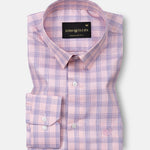 Recon Pink Check Cotton Shirt - John Ellies