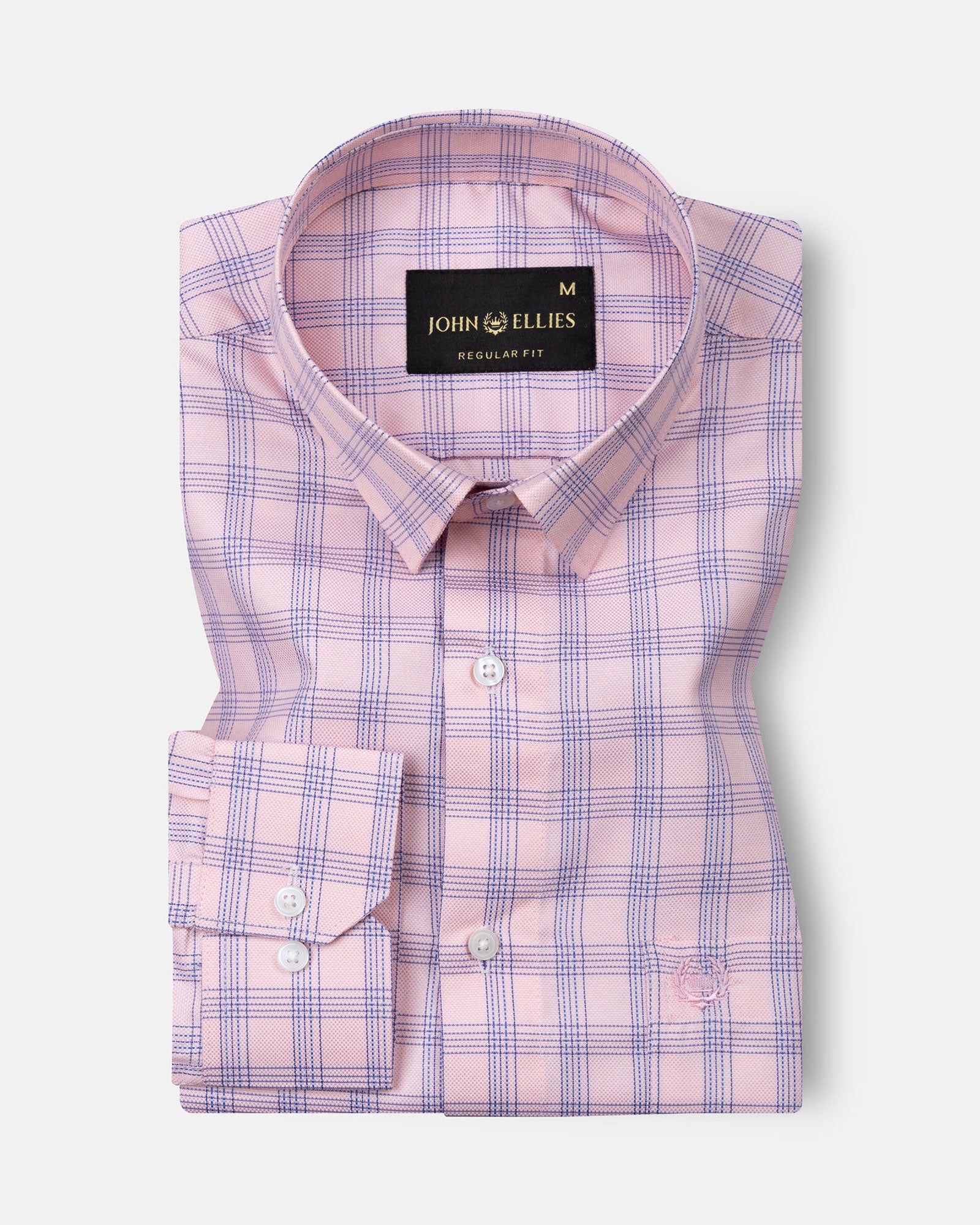 Recon Pink Check Cotton Shirt - John Ellies
