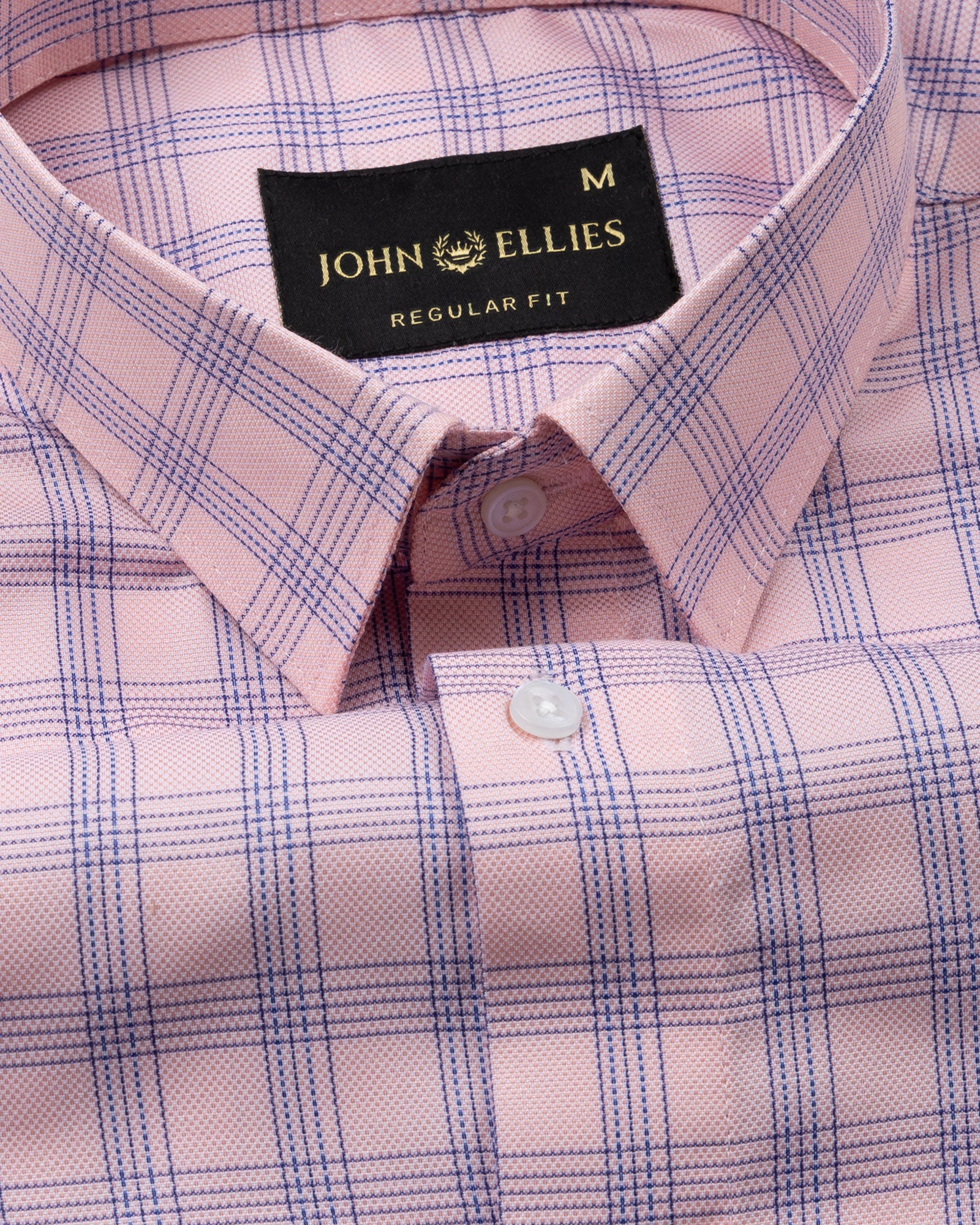 Recon Pink Check Cotton Shirt - John Ellies
