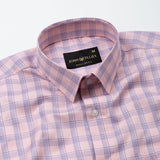 Recon Pink Check Cotton Shirt - John Ellies